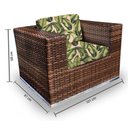 Ver imagem 2 de Conjunto Bora Bora - 1 Sofá 2 Lugares + 2 Poltronas + 1 Mesa de Centro - Oahu