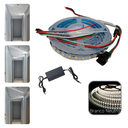 Ver imagem 1 de Kit Fita para Perfil de Led 5m com Iluminação Efeito Sequencial de Correr Vai e Volta com Fonte e Co