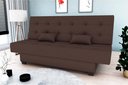 Ver imagem 1 de Sofá Cama Laila Suede Marrom B256 - Matrix