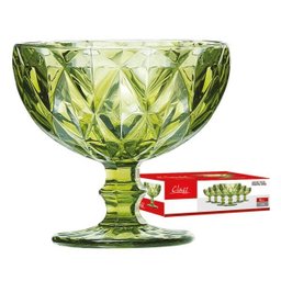 Jogo Taça Sobremesa 310ml Verde Diamante 6 Peças Class Home - 4
