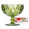 Jogo Taça Sobremesa 310ml Verde Diamante 6 Peças Class Home - 4