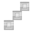 Ver imagem 1 de Kit 3 Spot Led Quadrado Sobrepor Embutir P/móveis Nichos:branco Quente/cromo