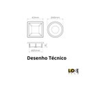 Ver imagem 4 de Kit 3 Spot Led Quadrado Sobrepor Embutir P/móveis Nichos:branco Quente/cromo