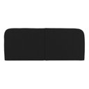 Ver imagem 2 de Cabeceira Painel Orgânico Cama Box Queen Size Aira 160cm Dobrável Bouclé Preto - Desk Design