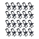 Ver imagem 1 de Kit 20 Cadeiras de Madeira Dobravel Preto - Preto