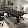 Mesa de Reunião Pés Metal 2m Preta Caixa de Tomadas F5 - 1