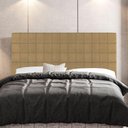 Ver imagem 5 de Cabeceira Cama Box Casal Queen Size Parisis 160cm Suede Bege