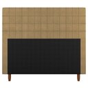 Ver imagem 4 de Cabeceira Cama Box Casal Queen Size Parisis 160cm Suede Bege