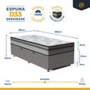 Ver imagem 4 de Cama Box Baú com Colchão Espuma D33 Pillow In Anjos Ortosleep Solteiro 88 Cm