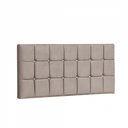 Ver imagem 1 de Painel Estofada Espanha 195cm King Strass Courino Bege