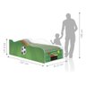 Cama Fun Campo de Futebol Solteiro Com Colchão - 3