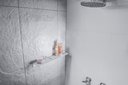 Ver imagem 5 de Porta Shampoo com Saboneteira Preto Organizador Box Banho