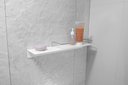 Ver imagem 4 de Porta Shampoo com Saboneteira Preto Organizador Box Banho