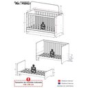 Ver imagem 4 de Berço 3 em 1 para Colchão 60x130cm Multimóveis FG0527 Off White/Branco