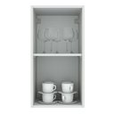 Ver imagem 4 de Armário de Cozinha Aéreo 35 cm 1 Porta Branco/Cinza Agata Madesa