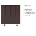 Ver imagem 2 de Cabeceira Estofada de Cama Casal Queen 160 Cm Mavie Corino Cor:marrom