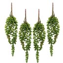 Ver imagem 1 de Kit 4 plantas artificiais pendente de rosario toque real 35 cm