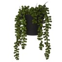 Ver imagem 5 de Kit 4 plantas artificiais pendente de rosario toque real 35 cm