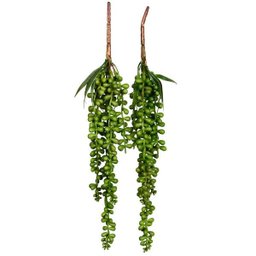 Kit 8 galhos pendentes artificiais plantas para pendurar 35 cm - 2