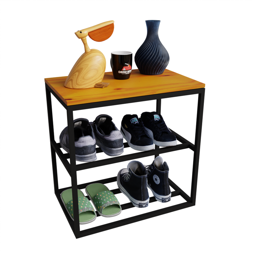 Banco Sapateira Industrial Perfeito para Closets 30x50cm - 1