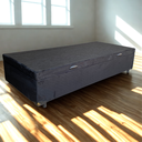 Ver imagem 4 de Cama Box Baú Solteiro Suede Preto com Pistão a Gás - Imperium do Sono