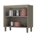 Ver imagem 2 de Balcão para Cozinha sem Tampo 02 Portas 80 cm Évelin