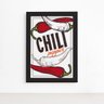 Quadro Cozinha Tempero Chili Pepper Moldura Preta 33x43cm - 2