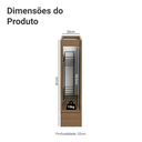 Ver imagem 4 de Balcão Porta-Temperos 20 cm 1 Porta (sem Tampo) Rustic/Crema Vik Madesa
