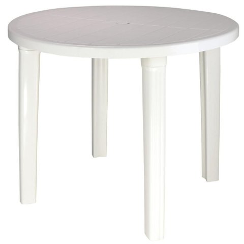 Mesa Plástica Tramontina 89x72cm Desmontável Branca Cassino Polipropileno
