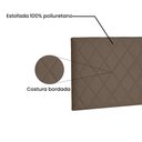 Ver imagem 2 de Cabeceira Painel King 1,95m Esmeralda Suede Caramelo