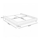 Ver imagem 2 de Cama Queen Base Box Pés Madeira 168 cm Otto Bouclé Cinza Claro - Nexta Casa