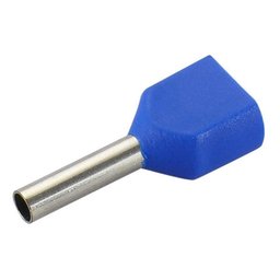 Kit 200pç Terminal Tubular Ilhós Duplos 1,5 / 2,5mm Elétrico - 6