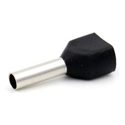 Kit 200pç Terminal Tubular Ilhós Duplos 1,5 / 2,5mm Elétrico - 3