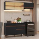 Ver imagem 1 de Armário de Cozinha Compacta 190cm Reims Madesa 05 Preto