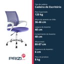 Ver imagem 5 de Cadeira de Escritório com Base Cromada Prizi Essencial