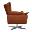 Ver imagem 4 de Kit 2 Poltronas Decorativas Gran Opala Base Estrela Em Aço Cromado Suede Terra