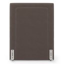 Ver imagem 5 de Cabeceira Cama Box Solteiro Alba 90cm com Frame Veludo Marrom - Desk Design