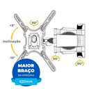 Ver imagem 2 de Suporte Articulado Tv 26 a 65 de Parede Sav-4403 Aquário
