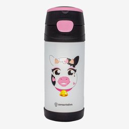 Garrafa Térmica Infantil com Adesivo Vaquinha – Zonacriativa - 1