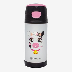 Garrafa Térmica Infantil com Adesivo Vaquinha – Zonacriativa