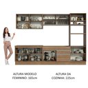Ver imagem 7 de Armário de Cozinha Completa 310cm Rustic Glamy Madesa 01