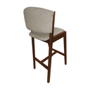 Ver imagem 5 de Kit 4 Banquetas Altas de Madeira Maciça Ana em Linho Premium Cor do Assento:bege Linho;cor da Estrut