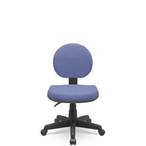 Cadeira Executiva Giratoria Odin - Couro Sintetico Corano - Azul Claro