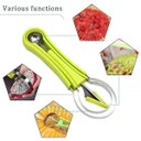 Ver imagem 7 de Kit Cortador Boleador Fatiador de Frutas 4 em 1 Inox