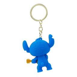 Chaveiro Stitch Violão 6 Cm Emborrachado Disney - 3