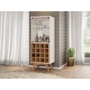 Ver imagem 2 de Cristaleira Adega Cor Off White/freijo C711 Wj Dalla Costa