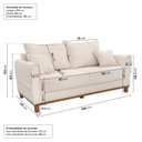 Ver imagem 4 de Sofá 2 Lugares 180cm Ananda CabeCasa MadeiraOriginals
