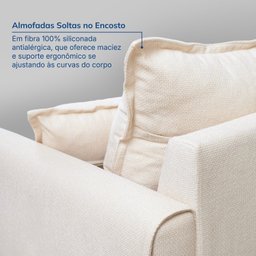 Sofá 2 Lugares 180cm Ananda Cabecasa Madeiramadeira - 5