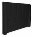 Ver imagem 4 de Cabeceira Estofada Valentina Luxo Moderna King 1.95 Bz Home Decor Preto