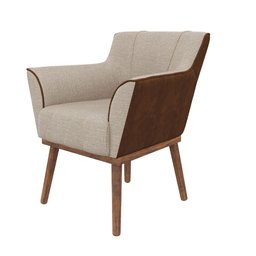 Poltrona Decorativa Dubai em Linho Just Time - 3
